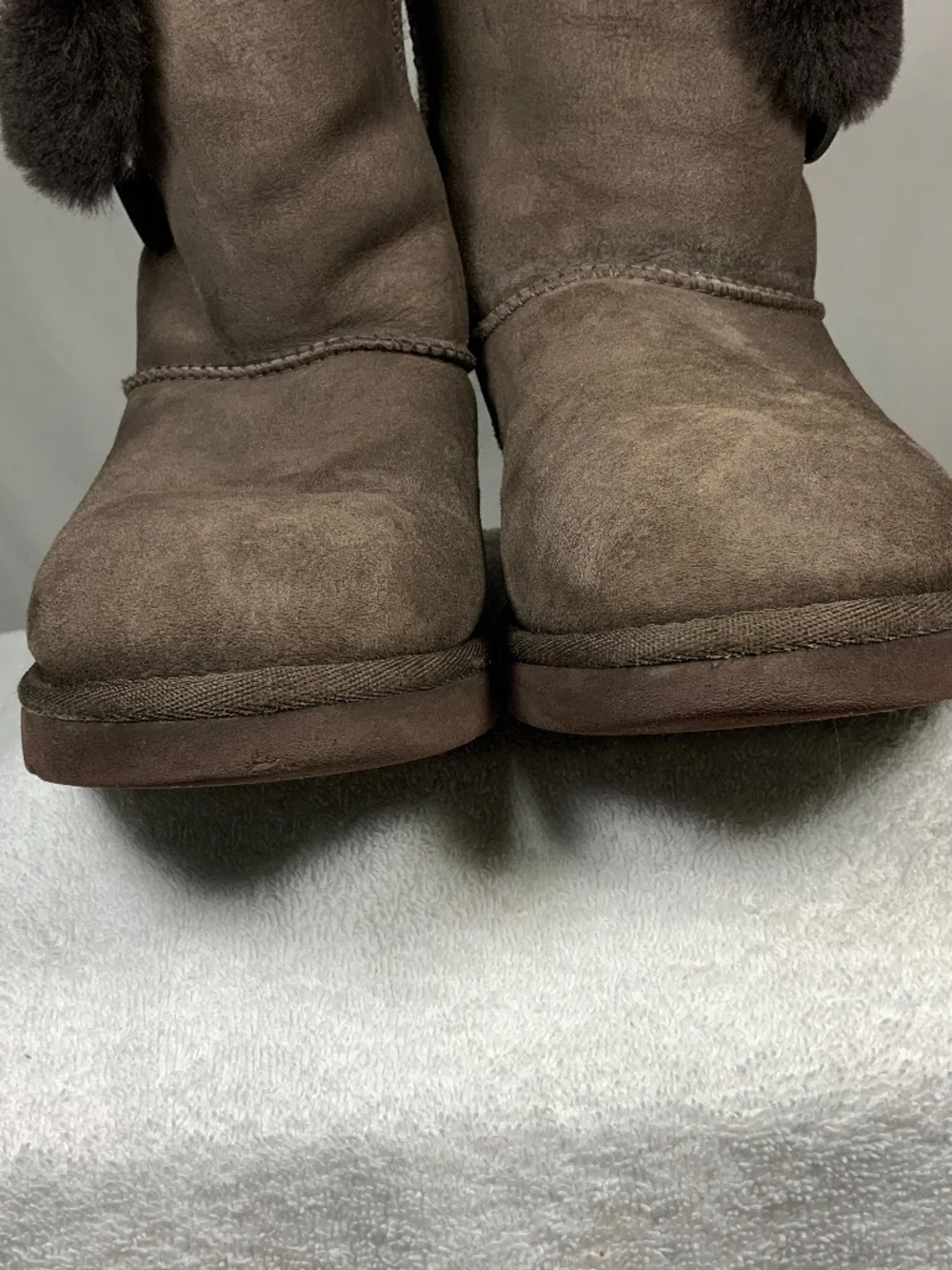 UGG Brown Baily Button Boot - Size 8
